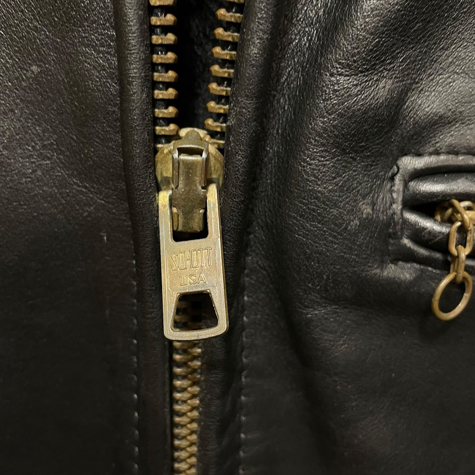 USA製 Schott Single Leather Jacket 黒 38 ショット シングルレザー