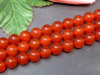 ≪g3-146D≫○10mm○5A○赤瑪瑙○鑑別済・本物保証○1連38cm 通し針