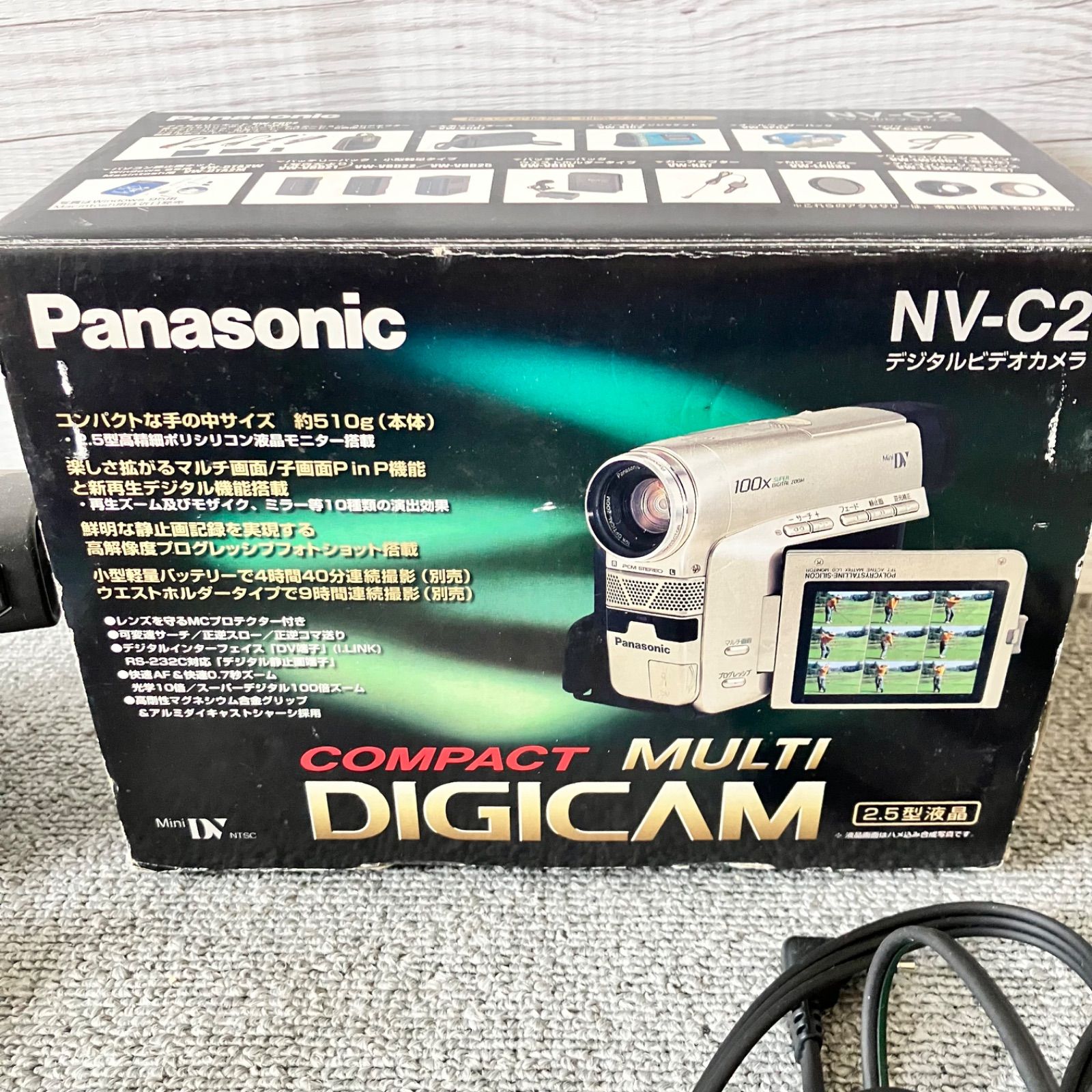 パナソニック Panasonic NV-C2 Mini DV ビデオカメラ ジャンク品 箱