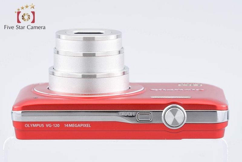 中古】OLYMPUS オリンパス VG-120 レッド コンパクトデジタルカメラ