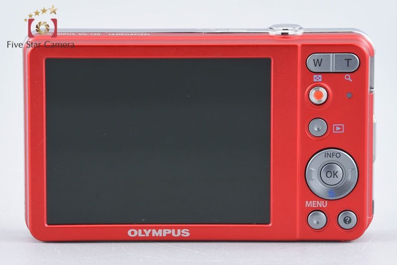 中古】OLYMPUS オリンパス VG-120 レッド コンパクトデジタルカメラ