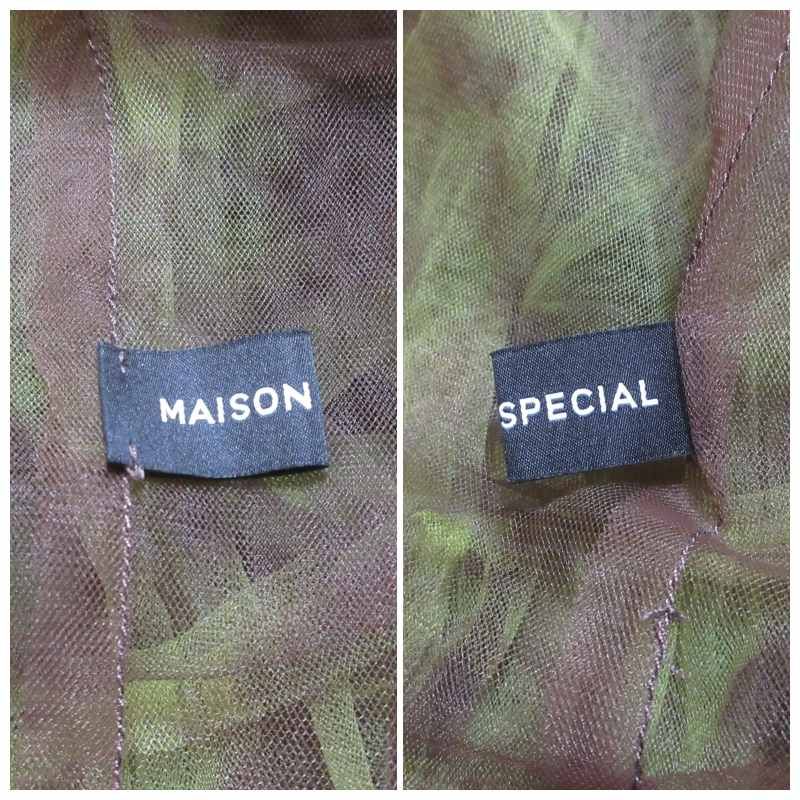 メゾンスペシャル MAISON SPECIAL 美品 2wayチュールボリューム