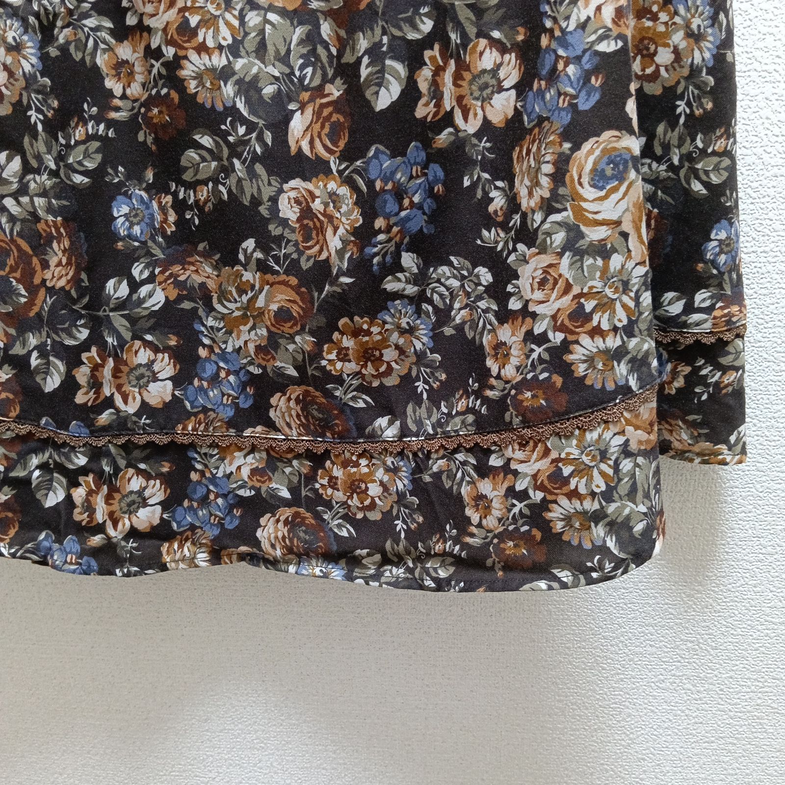 axes femme アクシーズファム クラシック花柄ミディ丈スカート Mサイズ