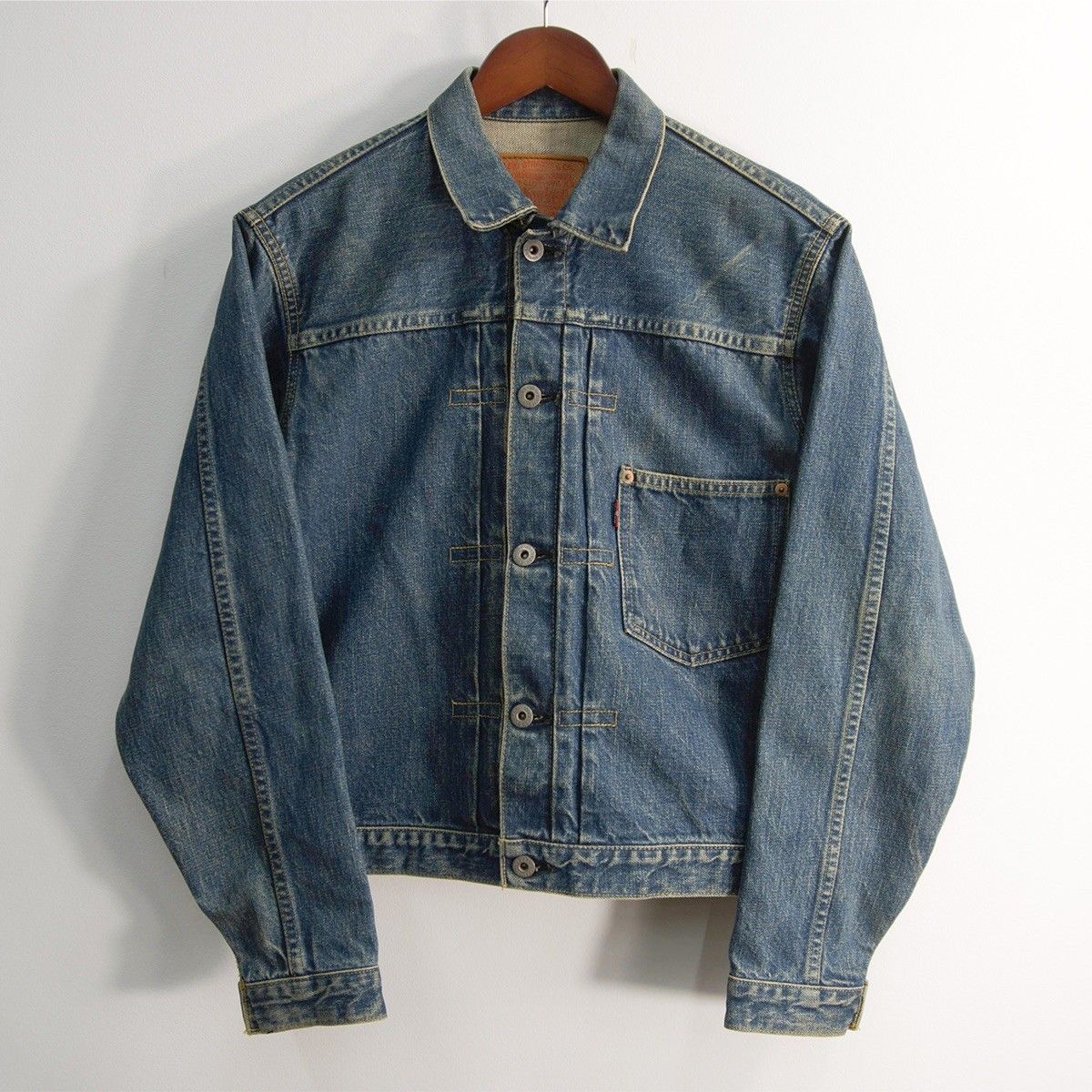 雰囲気抜群】 LEVI'S 【1st 506XX ビッグE デニムジャケット】38 日本