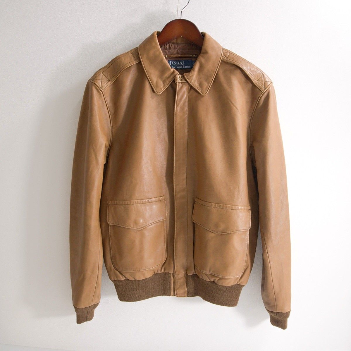 最高級】POLO RALPH LAUREN【A-2 レザー フライトジャケット】M