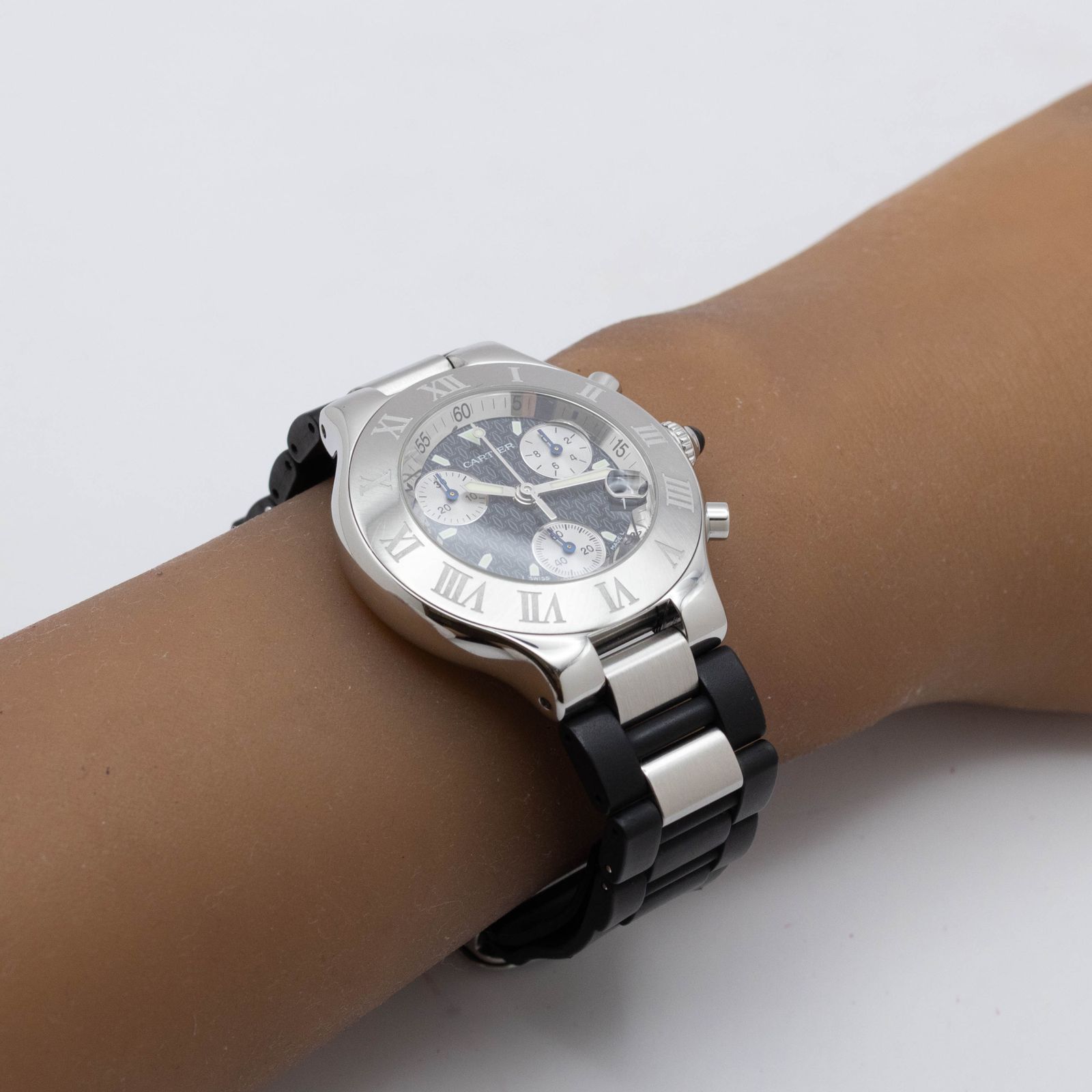 箱・保証書付き】 カルティエ Cartier クロノスカフ W10125U2 Cartier