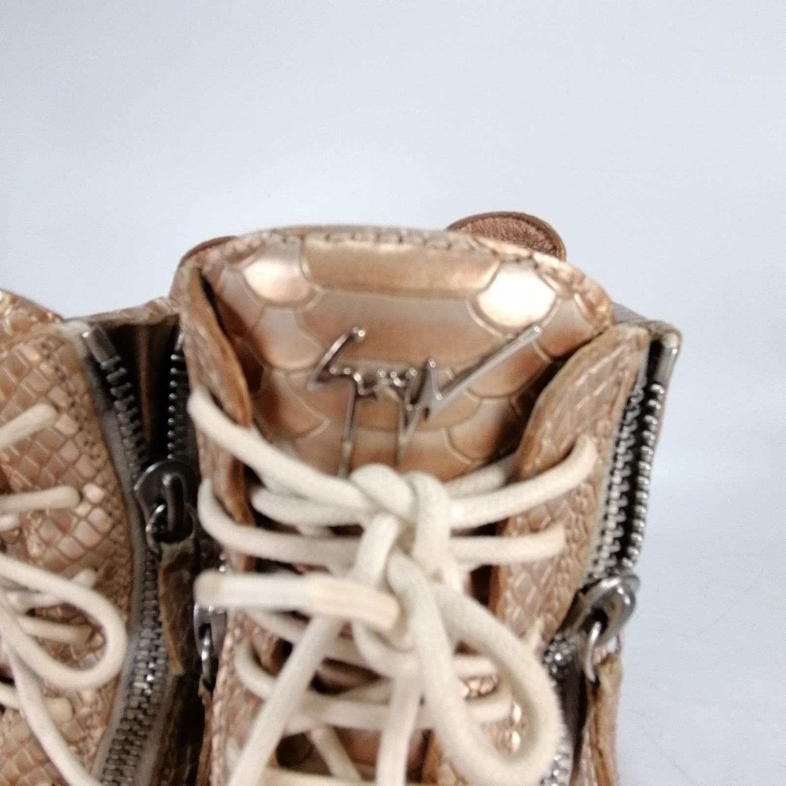 Giuseppe Zanotti ミュール ザノッティ　36 ヴィンテージ　レア giuseppe zanotti ジュゼッペザノッティ 36 パイソン 型押し レザー
