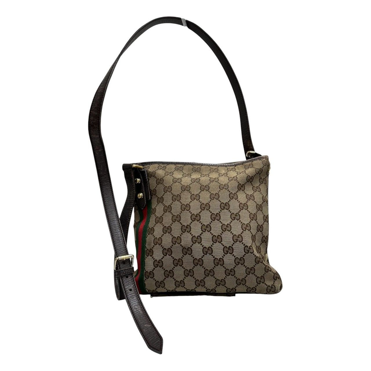 GUCCI グッチ GGキャンバス ブラウン GGキャンバス/レザー ショルダー