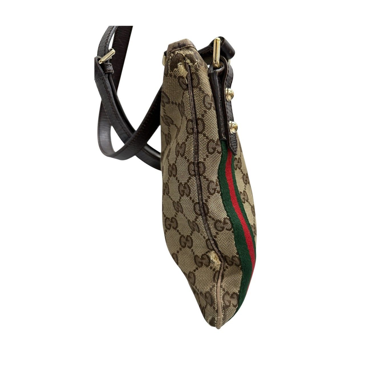 GUCCI グッチ GGキャンバス ブラウン GGキャンバス/レザー ショルダー