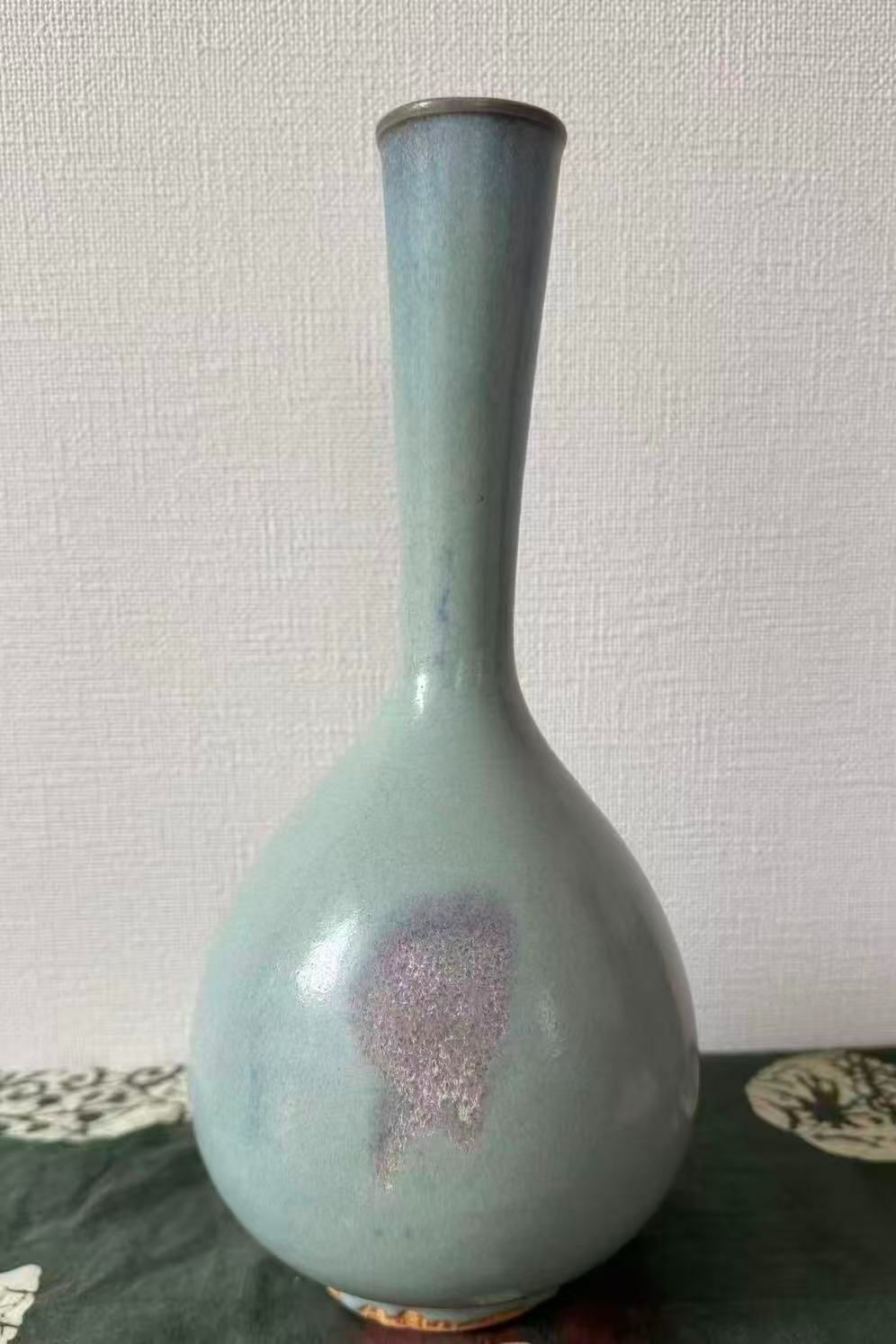 中国古陶磁器 鈞窯風 玉壺春瓶 青磁 窯変 骨董品 - メルカリ