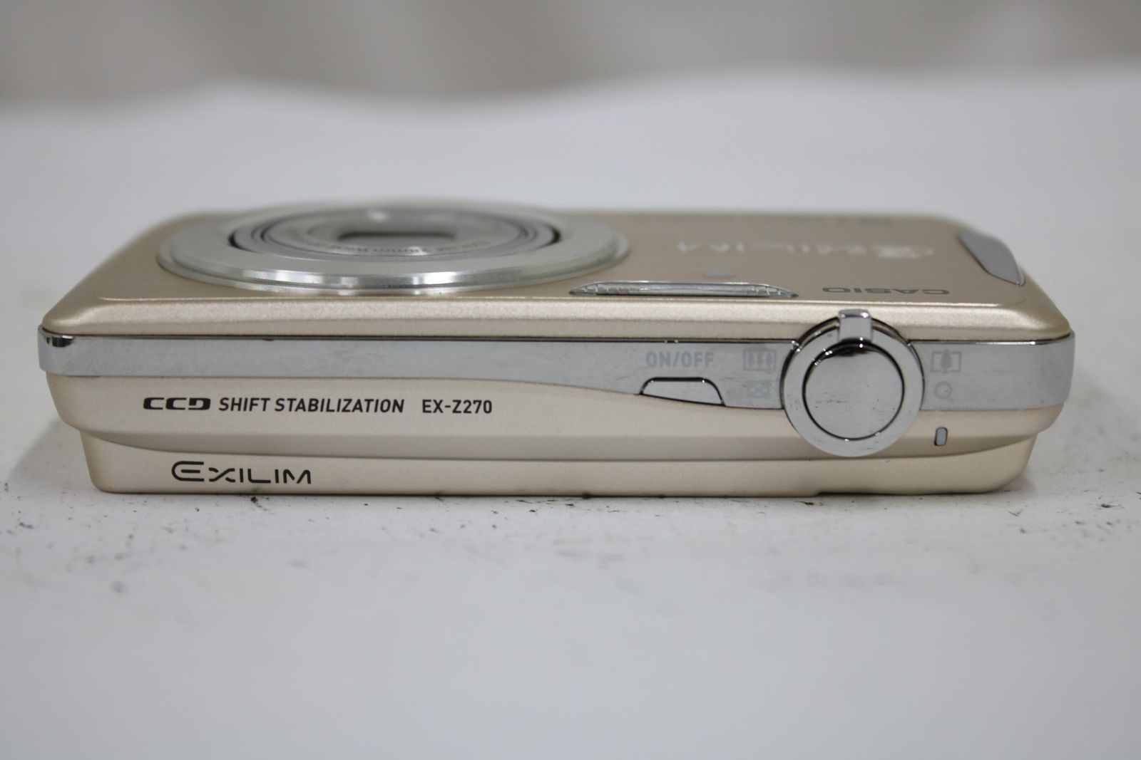 返品保証】 カシオ Casio EXILIM EX-Z270 4x ゴールド バッテリー付き