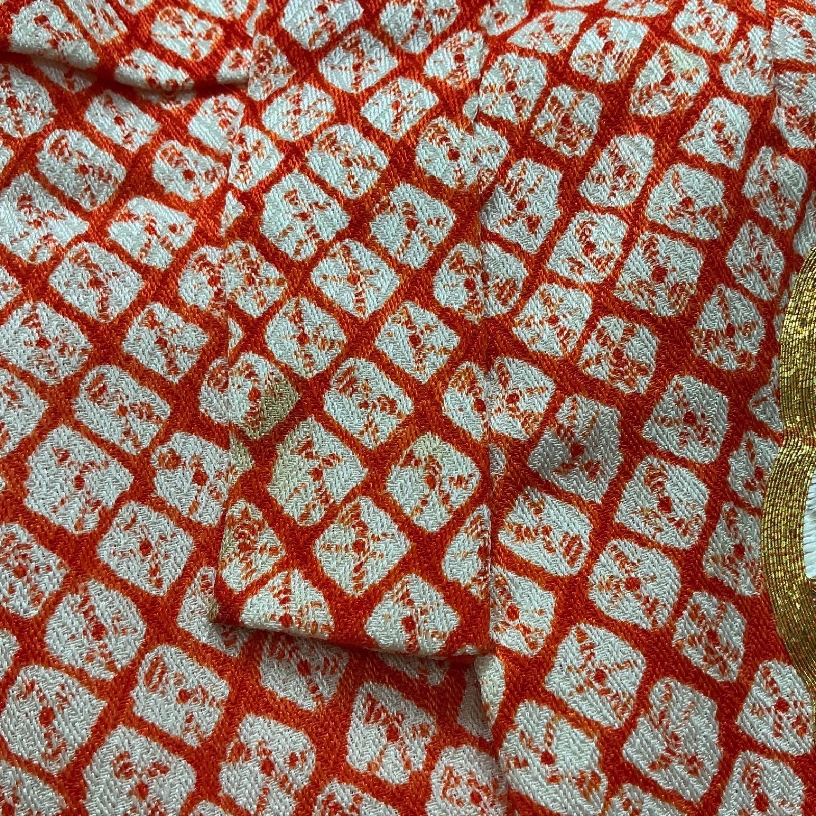 kimono+one◇3歳くらい用◇子供着物◇正絹◇七五三◇袷◇重ね衿◇金駒