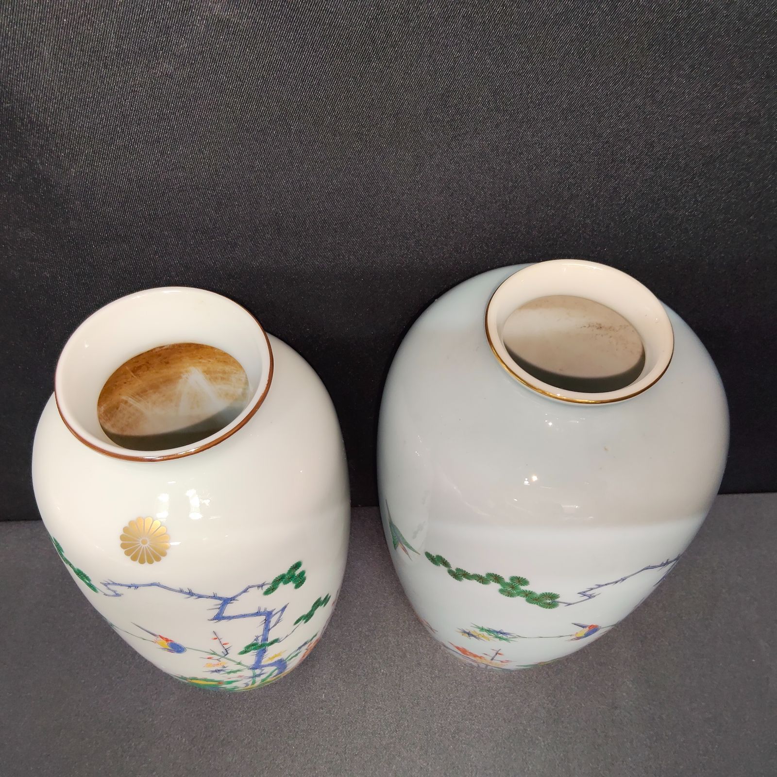V216 花瓶 5個セット 花器 壺 一輪挿し 大倉陶園 OKURA 有田焼 秀峰