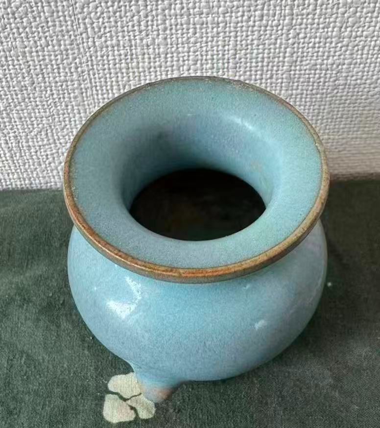中国古陶磁器 古鈞窯 香炉 青磁 窯変 骨董品 - メルカリ