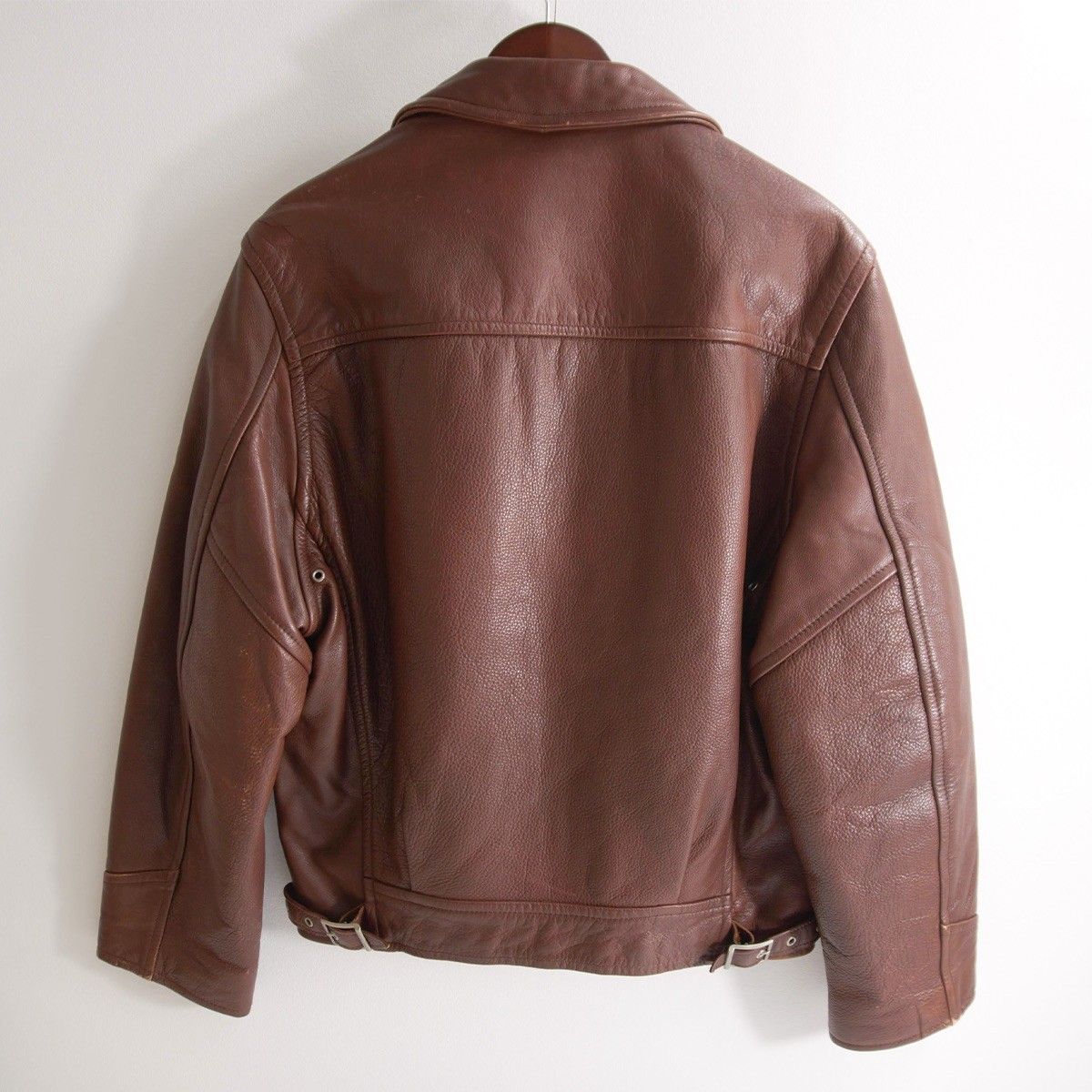 美品】SCHOTT【170/シングルライダースジャケット】40 襟 レザー