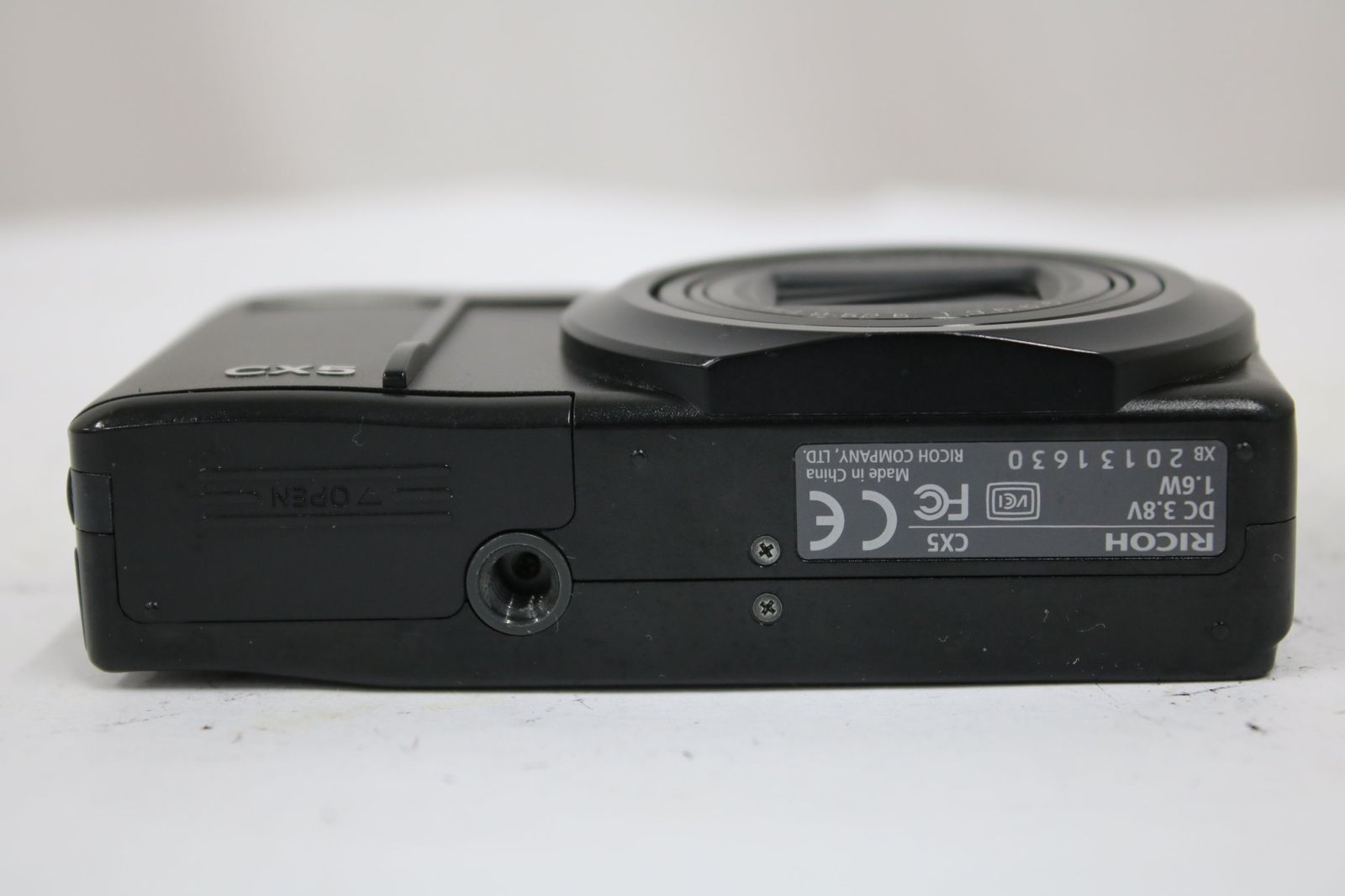 返品保証】 リコー Ricoh CX5 ブラック バッテリー付き コンパクト