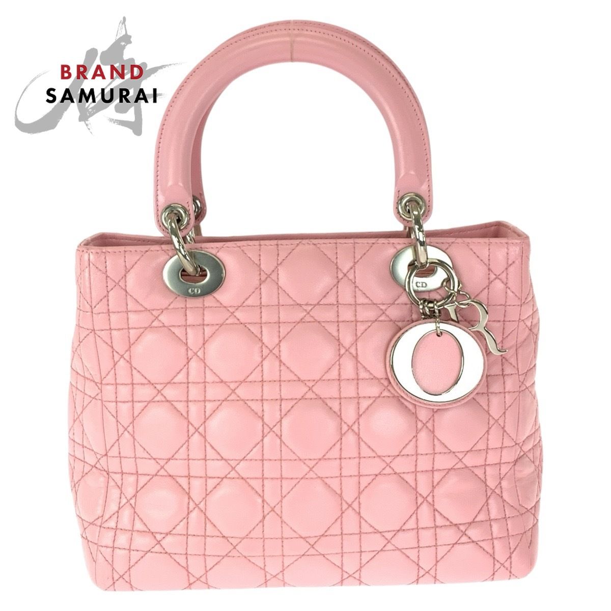 り*ん様 Dior カナージュ サンダル ピンク（保存袋付き） Dior ディオール カナージュ レディディオール ピンク シルバー金具