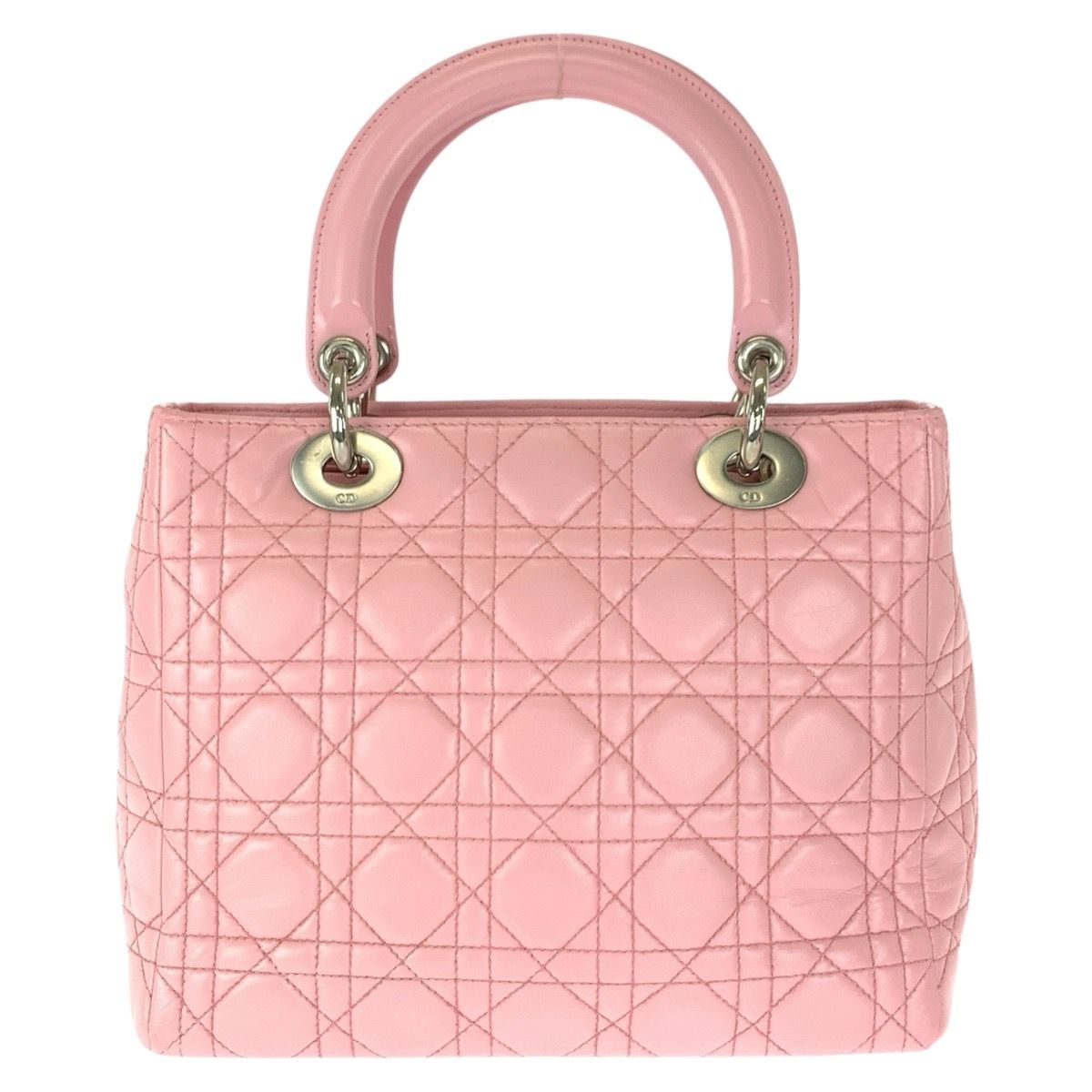 Dior ディオール カナージュ レディディオール ピンク シルバー金具