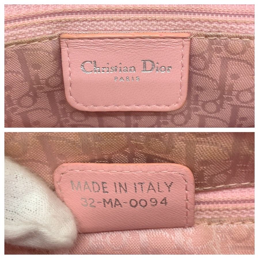 Dior ディオール カナージュ レディディオール ピンク シルバー金具