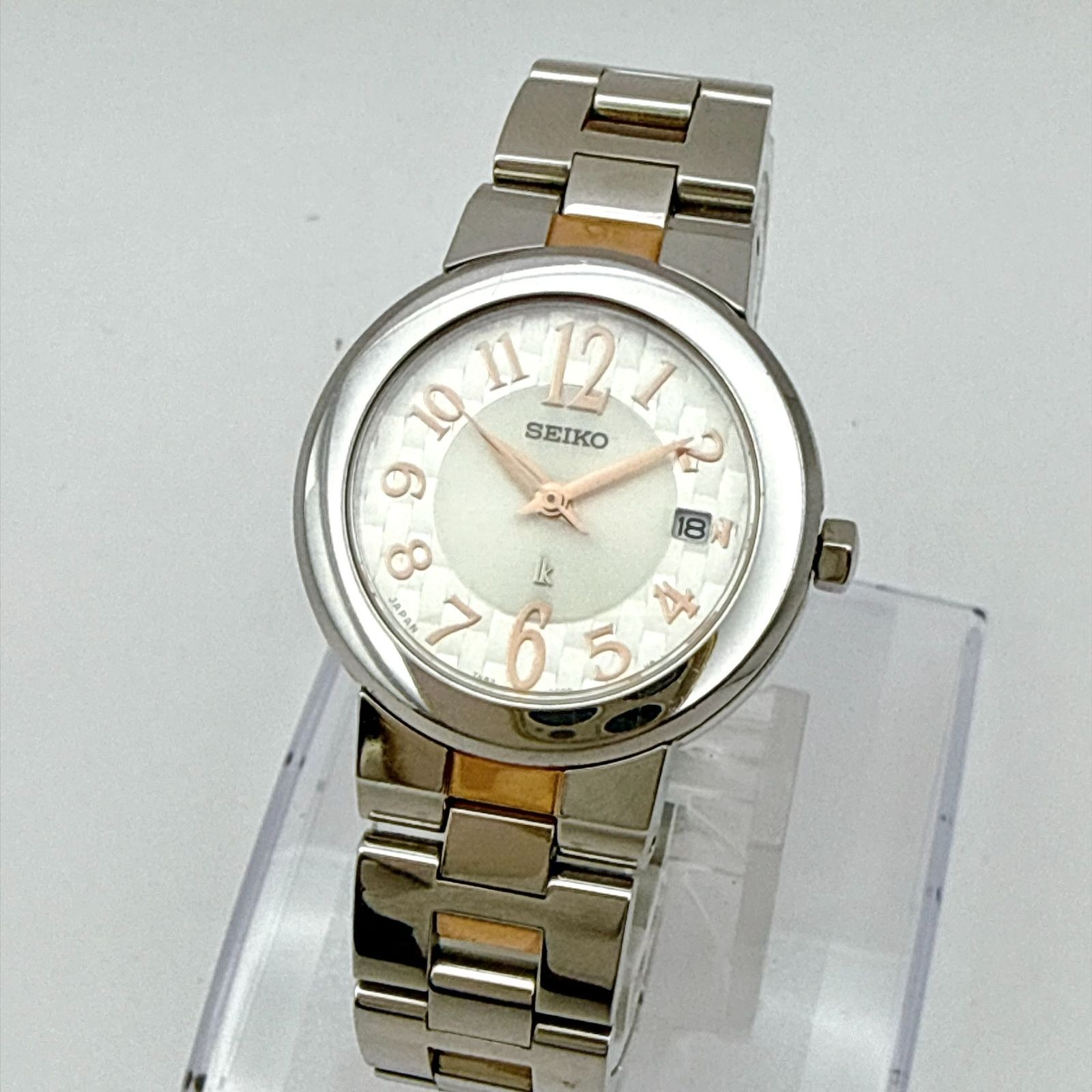 稼働品 SEIKO 腕時計 クォーツ 希少 ギョーシェ文字盤 楕円 レディース C195【稼働・美品】 SEIKO LUKIA セイコー ルキア ギョーシェ加工文字