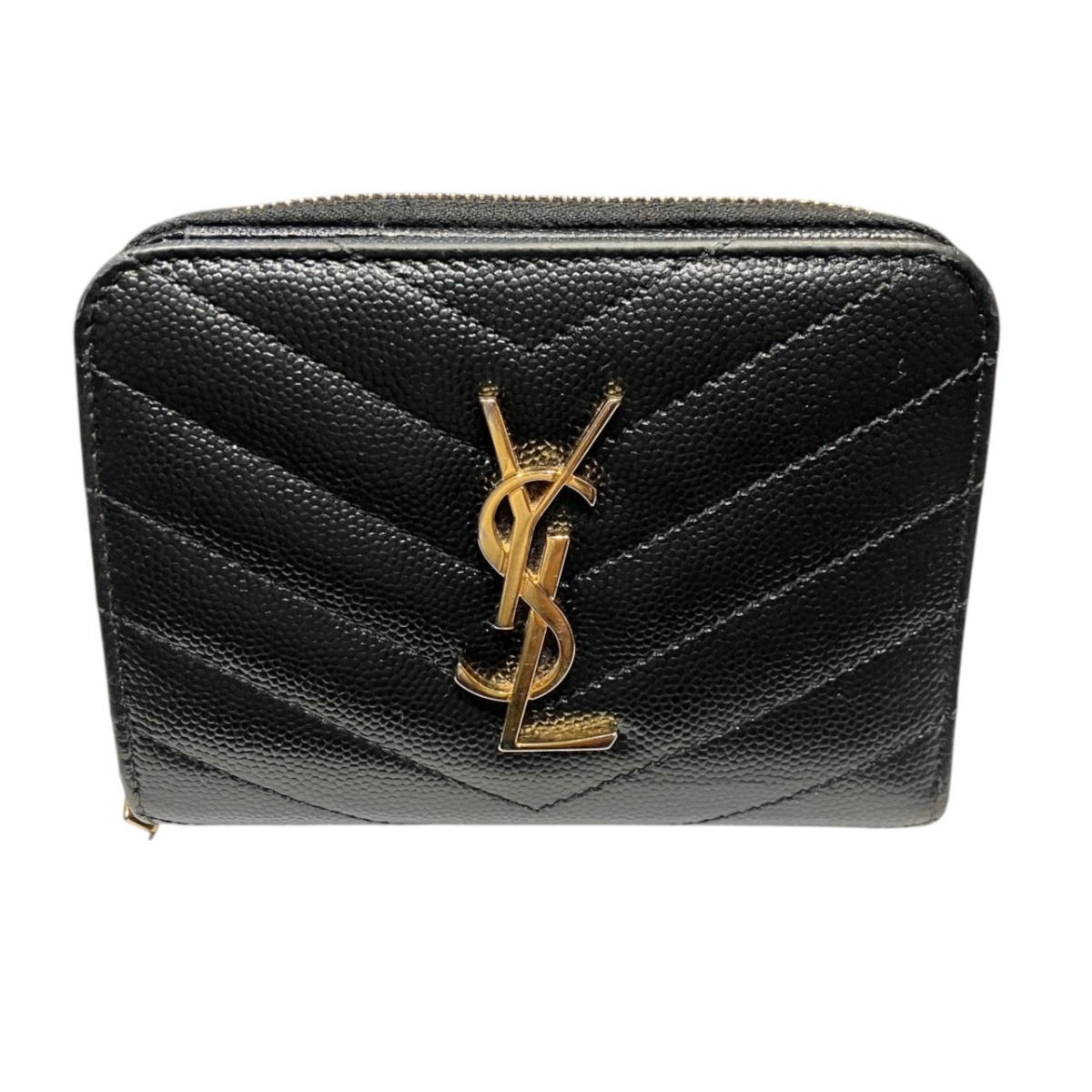 サンローラン 財布 YSL カサンドラ コンパクト Vステッチ カテゴリー