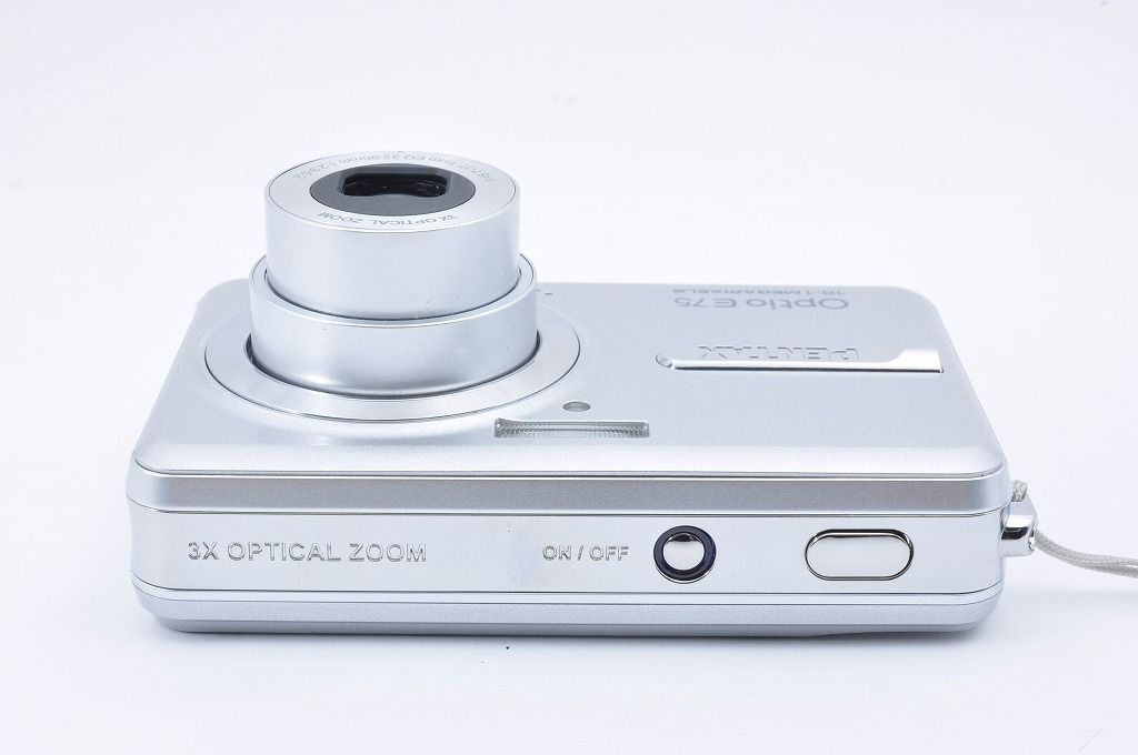PENTAX Optio E75 シルバー 10.2MP 光学3倍ズーム コンパクトデジタル