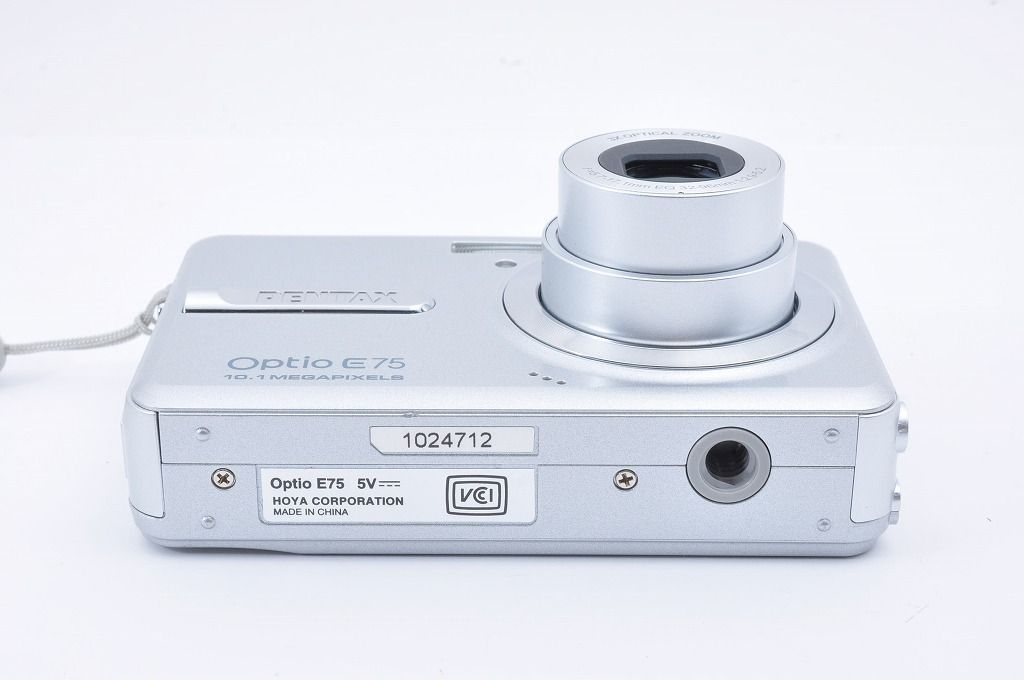 PENTAX Optio E75 シルバー 10.2MP 光学3倍ズーム コンパクトデジタル