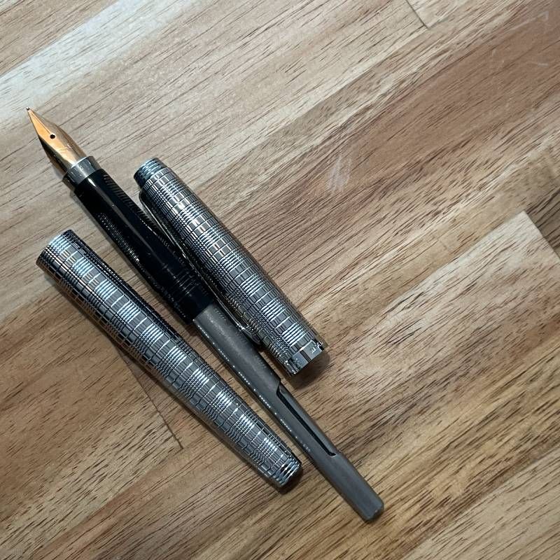PARKER パーカー75 シズレ スターリングシルバー 万年筆 14K フランス