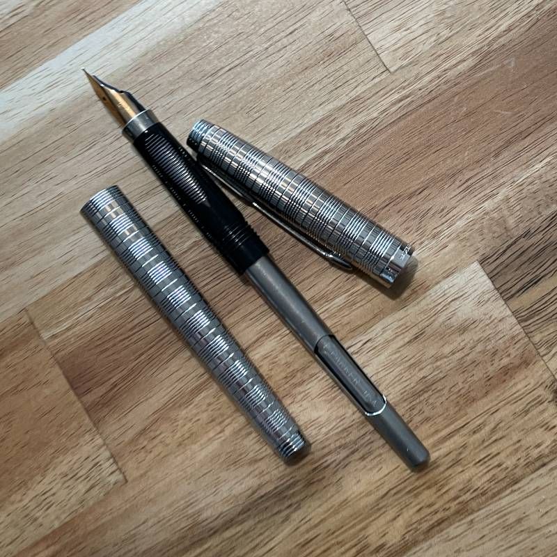 PARKER パーカー75 シズレ スターリングシルバー 万年筆 14K フランス