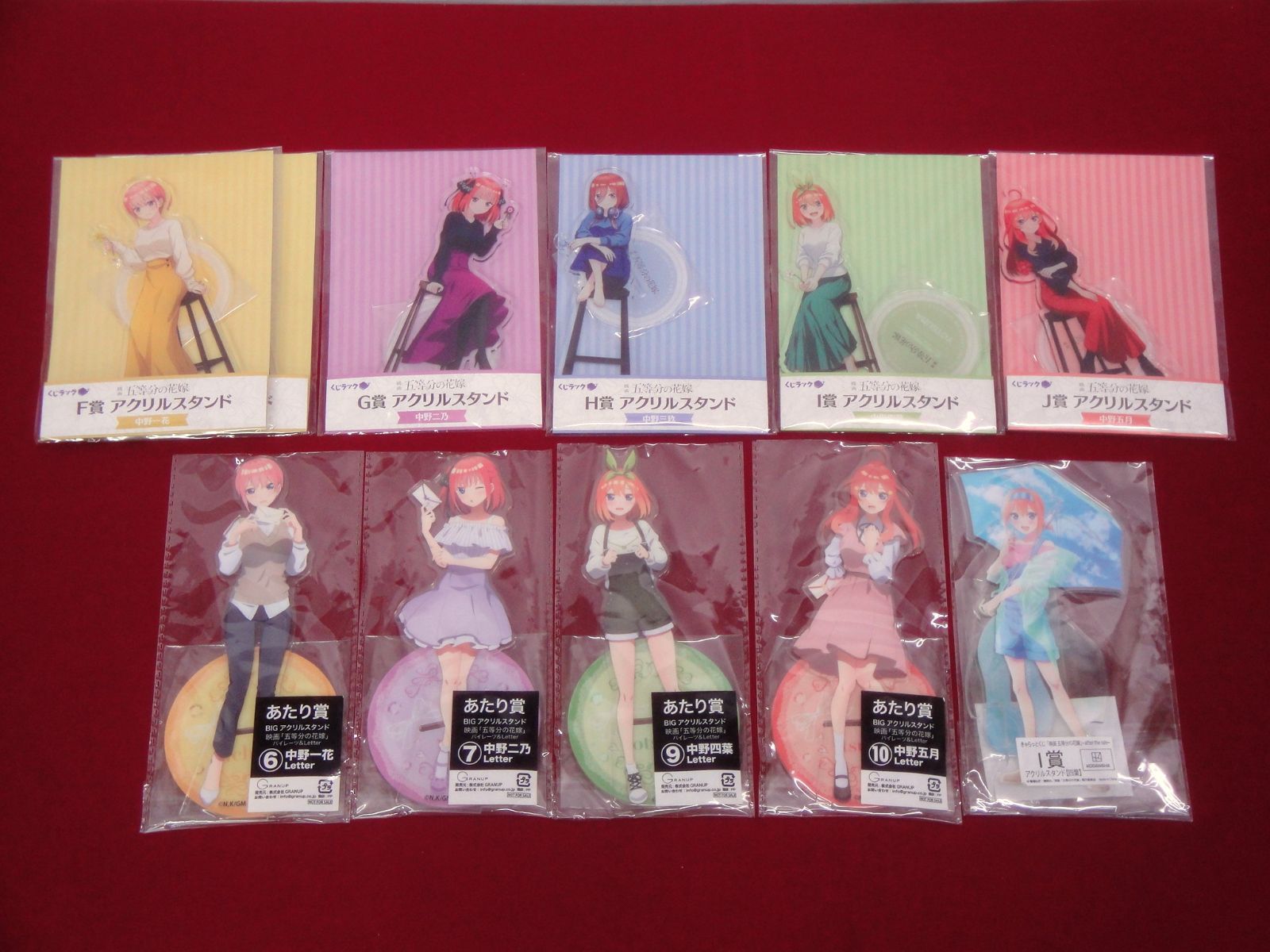 カメ】【未開封品】映画 五等分の花嫁 中野一花 二乃 三玖 四葉 五月