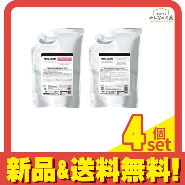 ミルボン カラープリザーブ カラーリテイニングシャンプー 詰め替え用 1000mL (&トリートメント 詰め替え用 1000g) 4個セット まとめ売り 43,794円