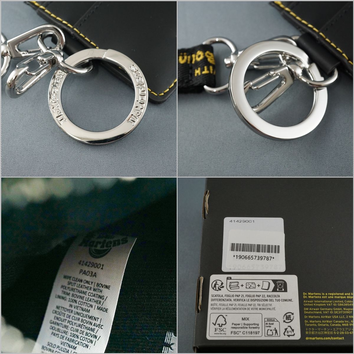 新品】Dr・Martens ドクターマーチン カードホルダー ストラップ付き