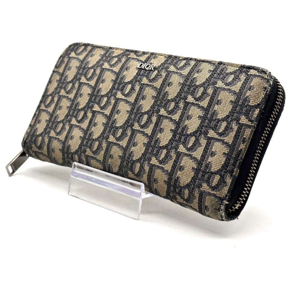Christian Dior 長財布 オブリーク ラウンドファスナー 12カード