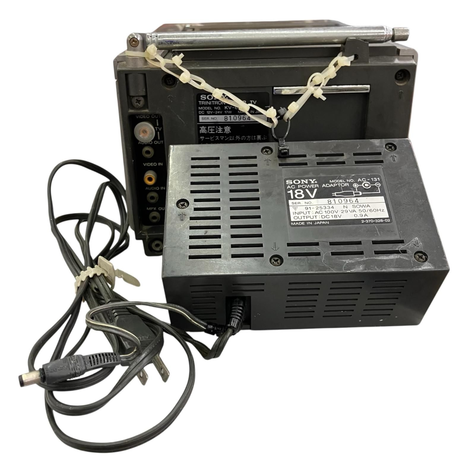 199990 ジャンク品 SONY ソニー ポータブルカラーテレビ KV-6X1 - メルカリ
