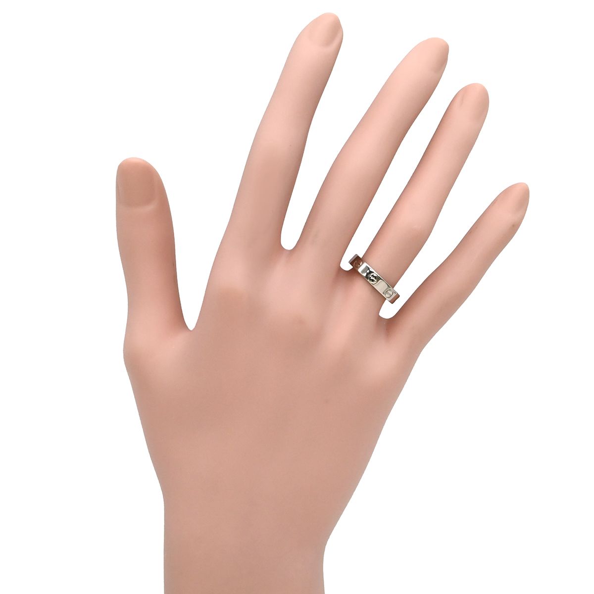 カルティエ Cartier リング 指輪 LOVE ミニラブリング ホワイト