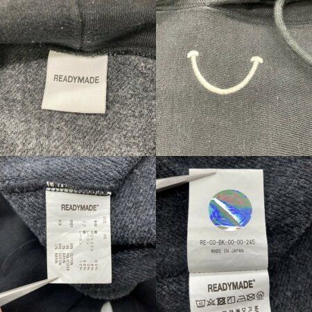 READYMADE レディメイド パーカー フーディー HOODIE SMILE RE-CO-BK