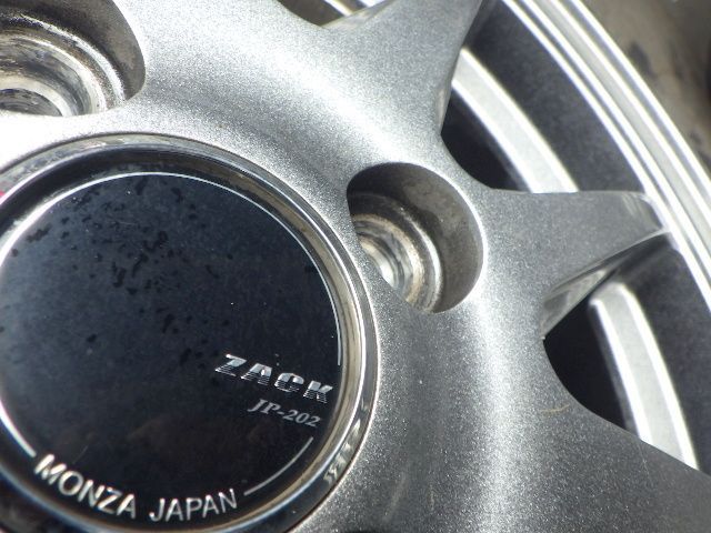 4299】20I 送料無料 △MONZA JAPAN ZACK JP-202△15x4.5J 4穴 100 +45