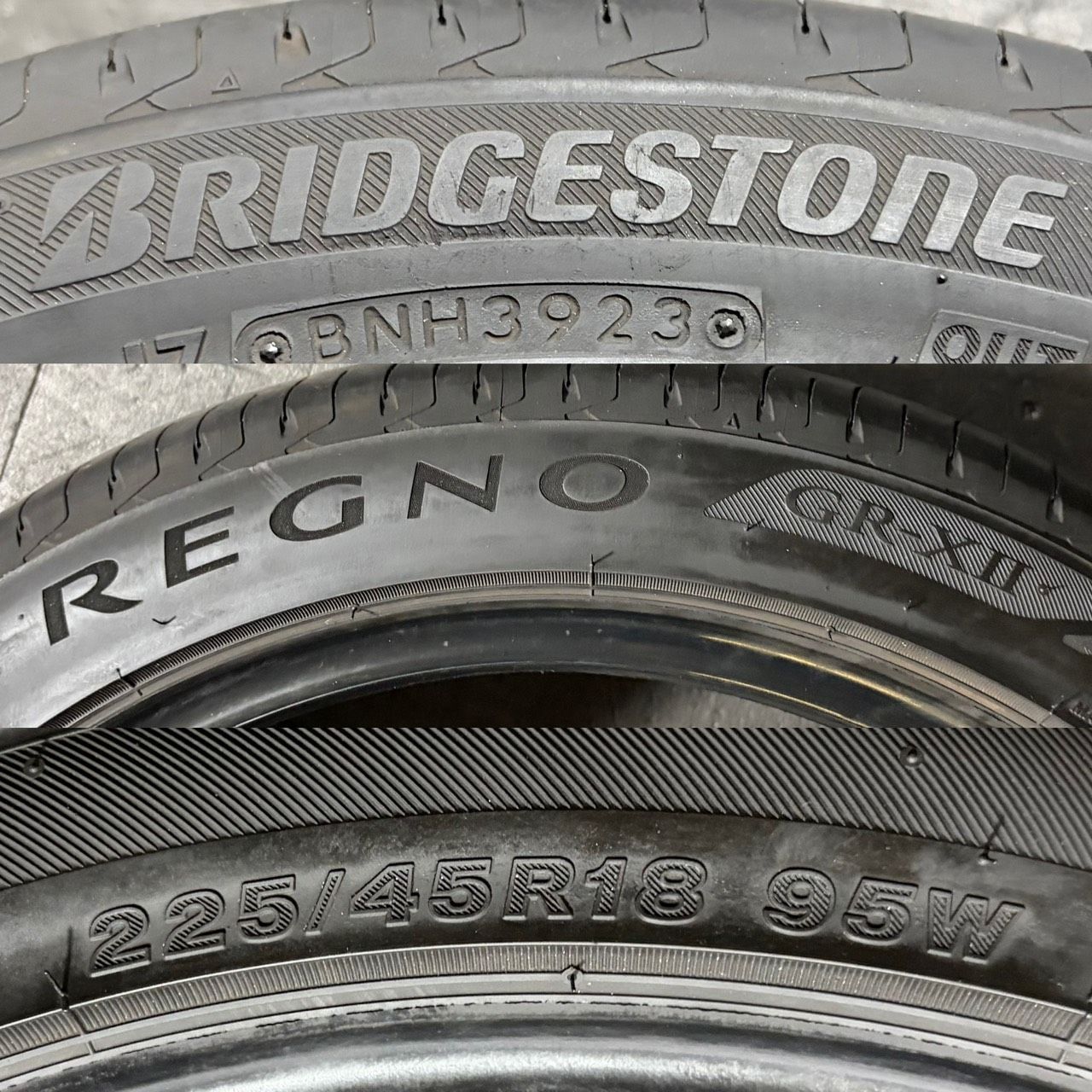 23/22年製 約6mm～7mm ブリヂストン BRIDGESTONE レグノ REGNO GR-XⅡ