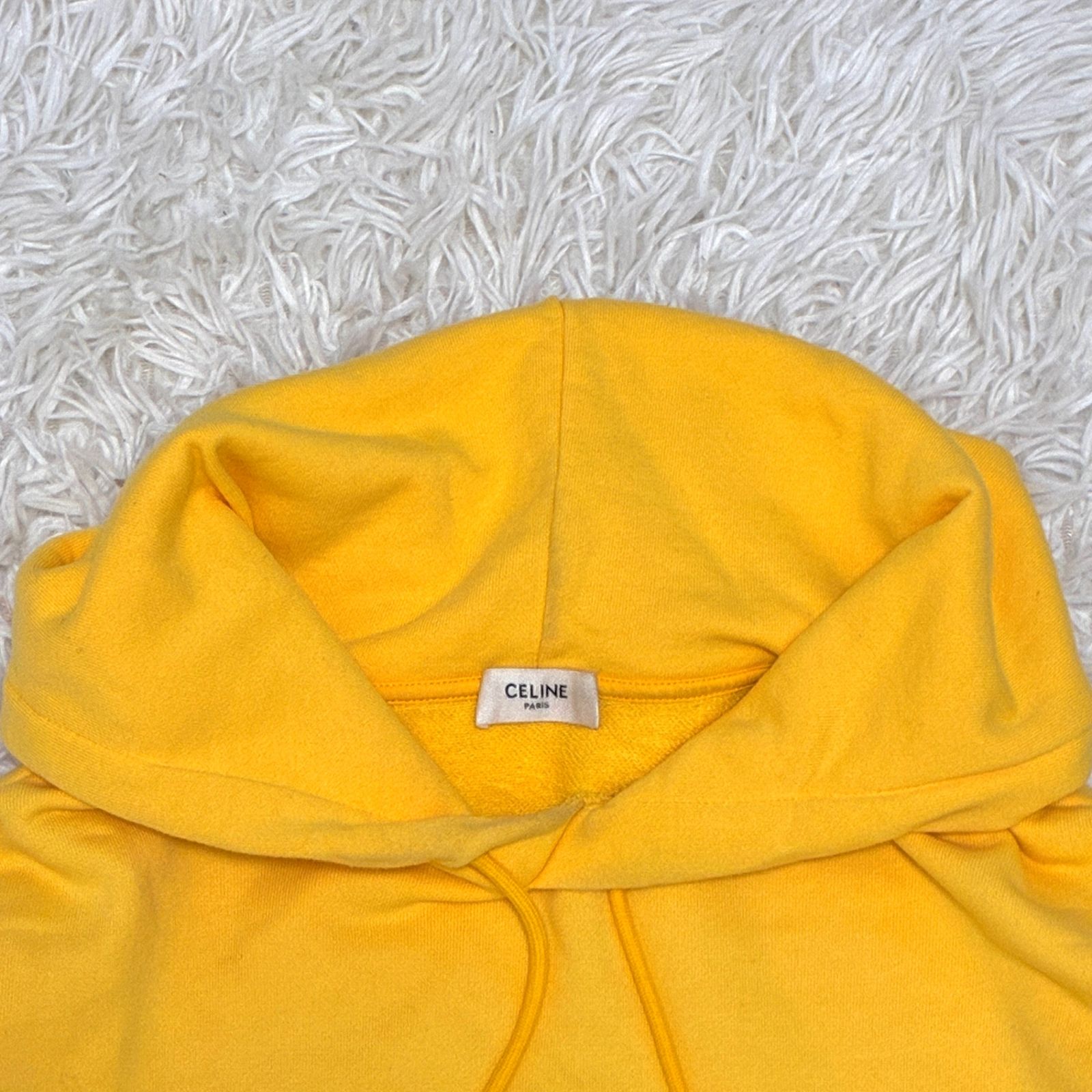 美品 希少モデル セリーヌ CELINE スタッズロゴ プルオーバーフーディ