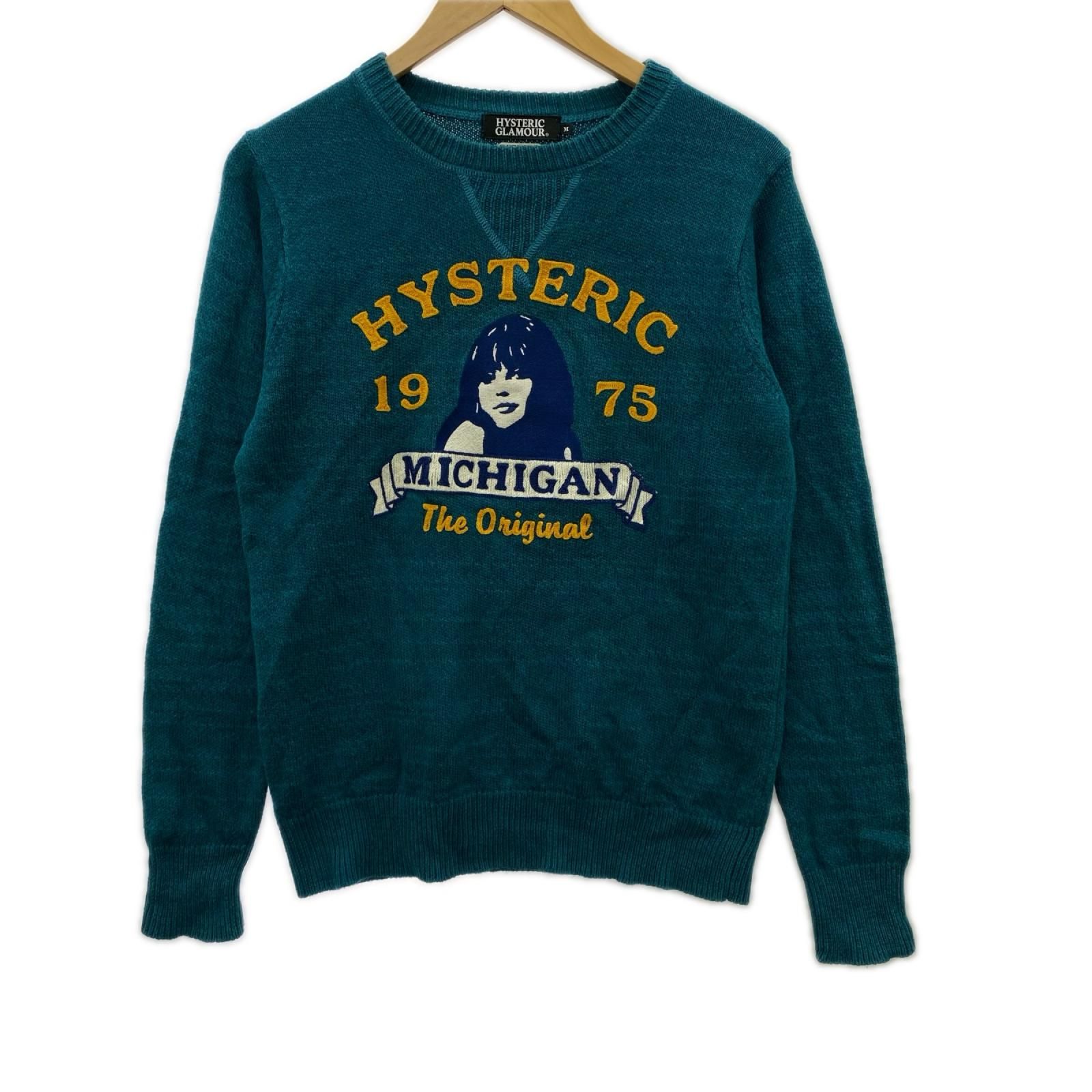 HYSTERIC GLAMOUR ヒステリックグラマー ロゴ刺繡 スウェットニット 