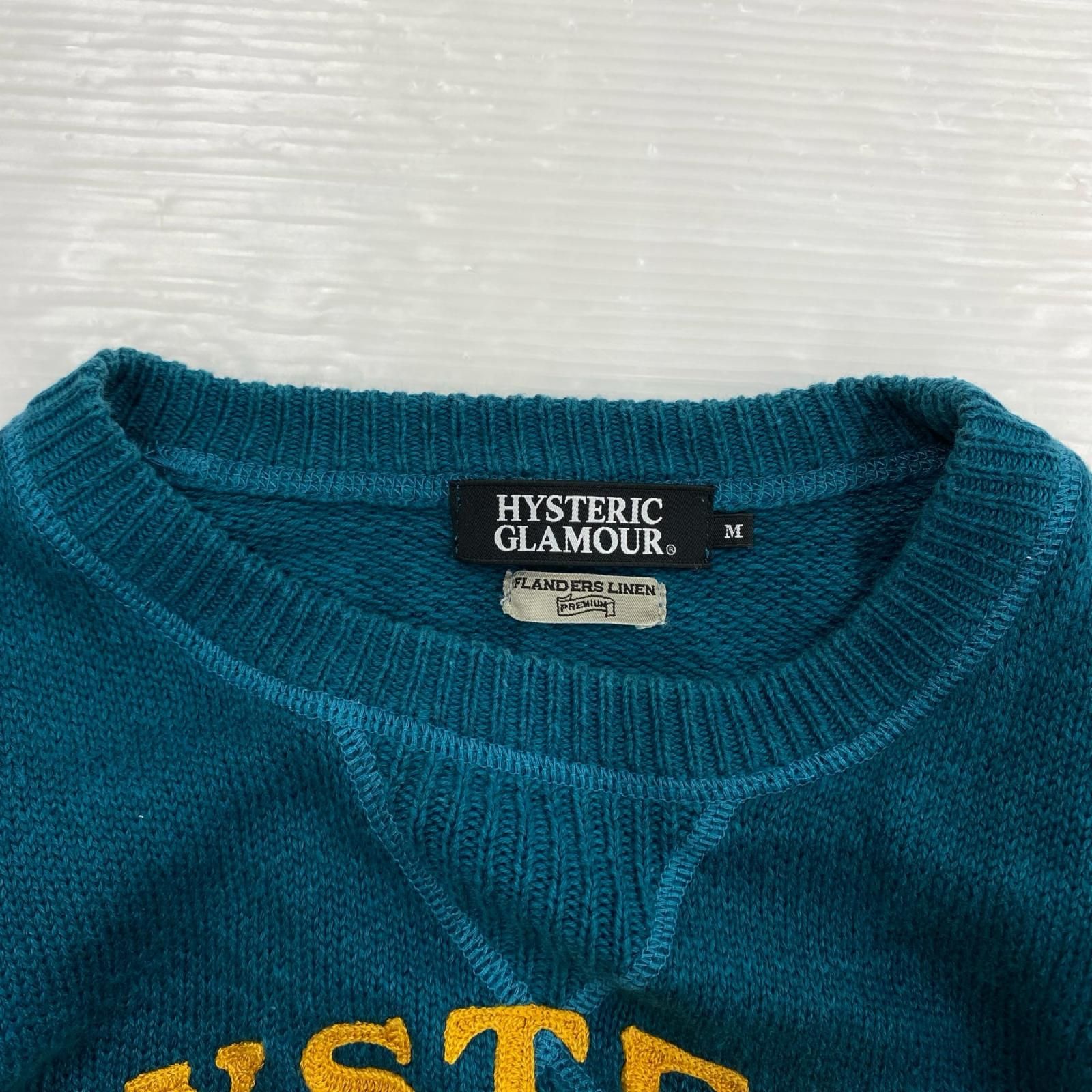HYSTERIC GLAMOUR ヒステリックグラマー ロゴ刺繡 スウェットニット