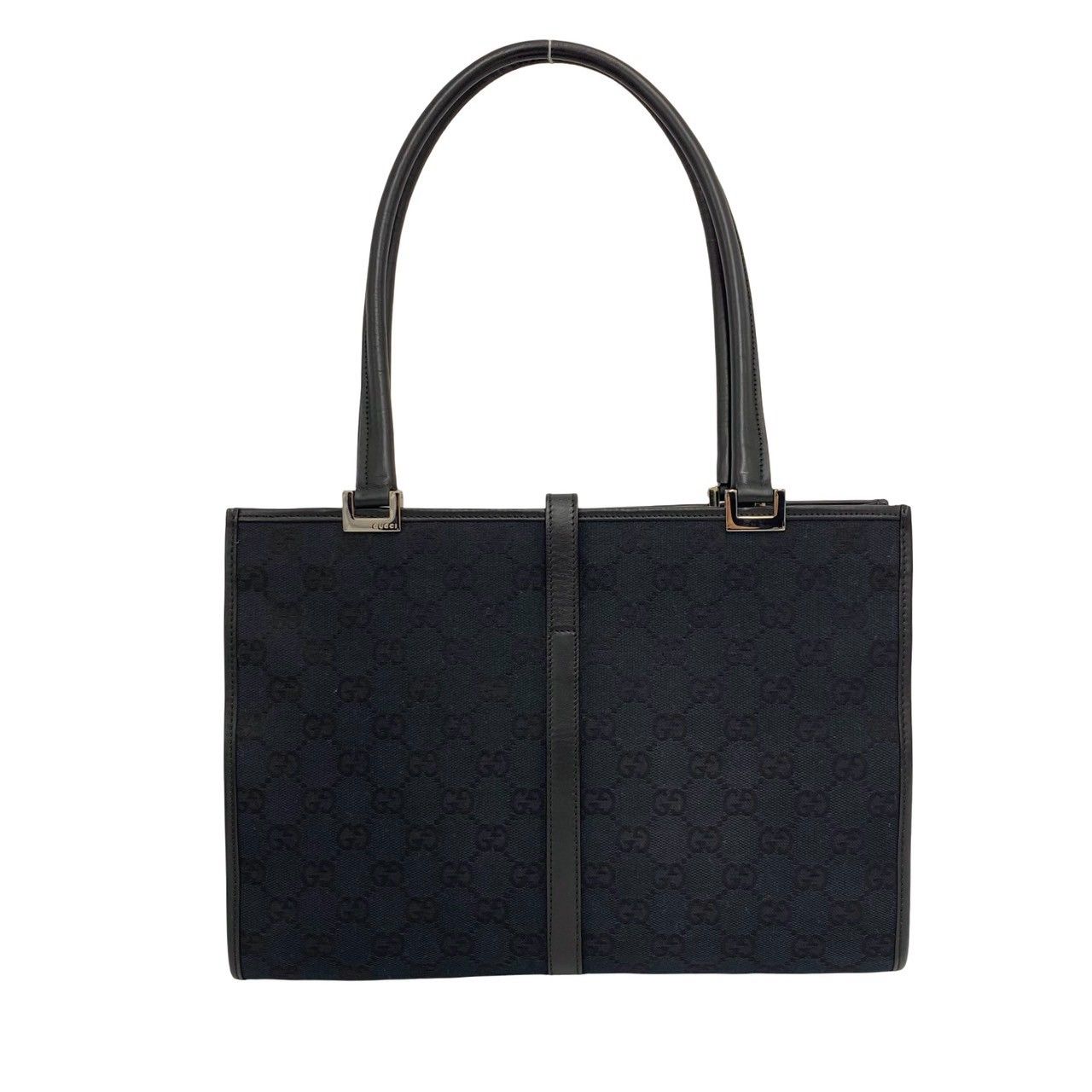 ほぼ未使用 袋付 GUCCI グッチ ジャッキー 金具 GG ロゴ 柄 キャンバス