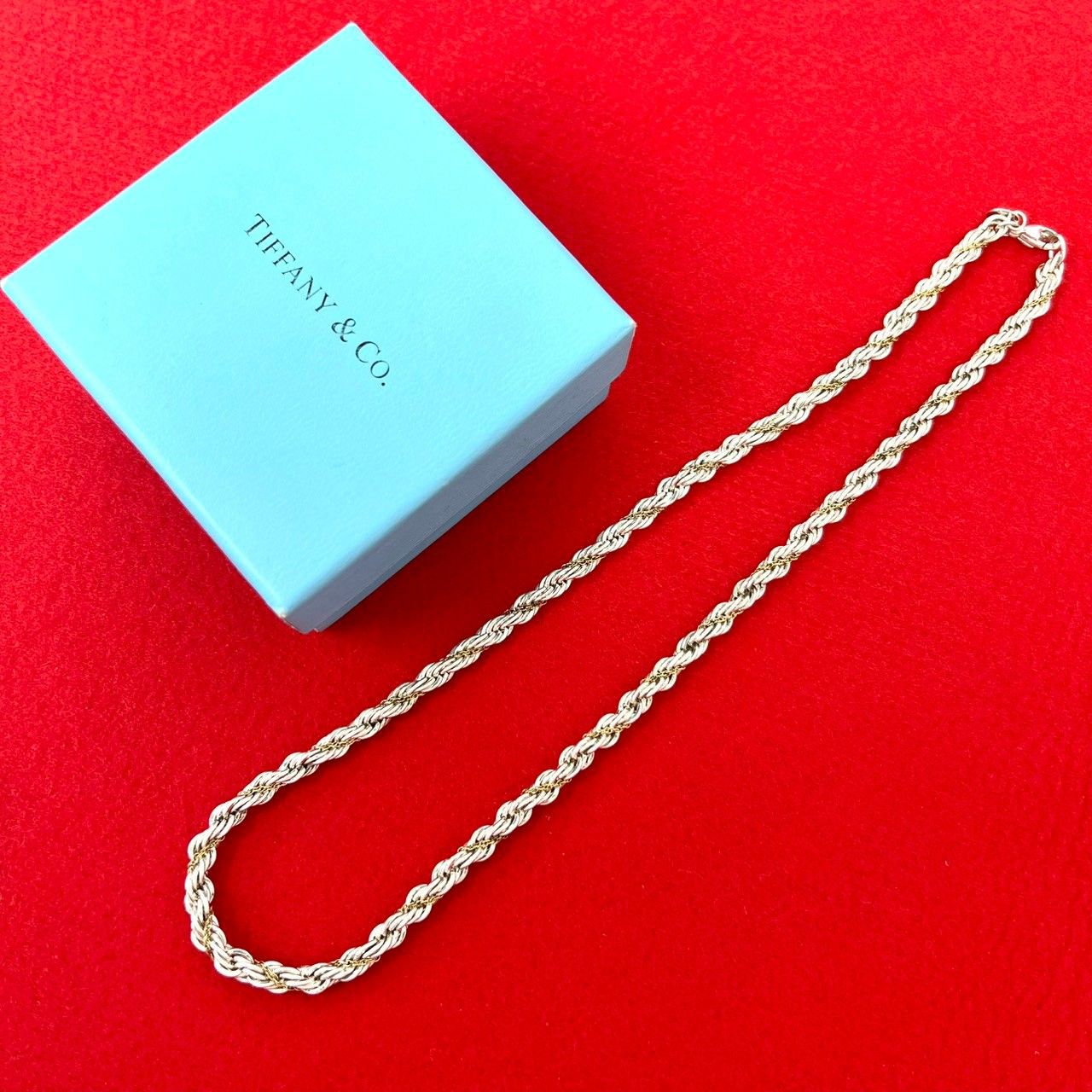 極 美品 TIFFANY&Co. ティファニー ヴィンテージ ツイストロープ