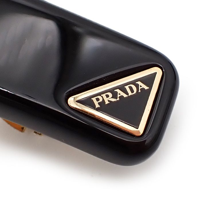未使用品 PRADA プラダ バレッタ ヘアクリップ 1IF134 プレックス
