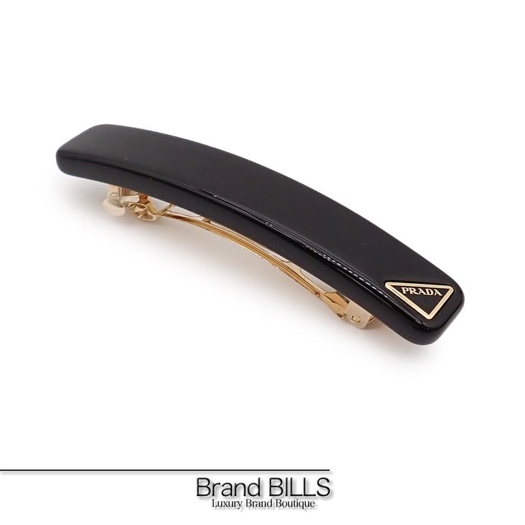 未使用品 PRADA プラダ バレッタ ヘアクリップ 1IF134 プレックス