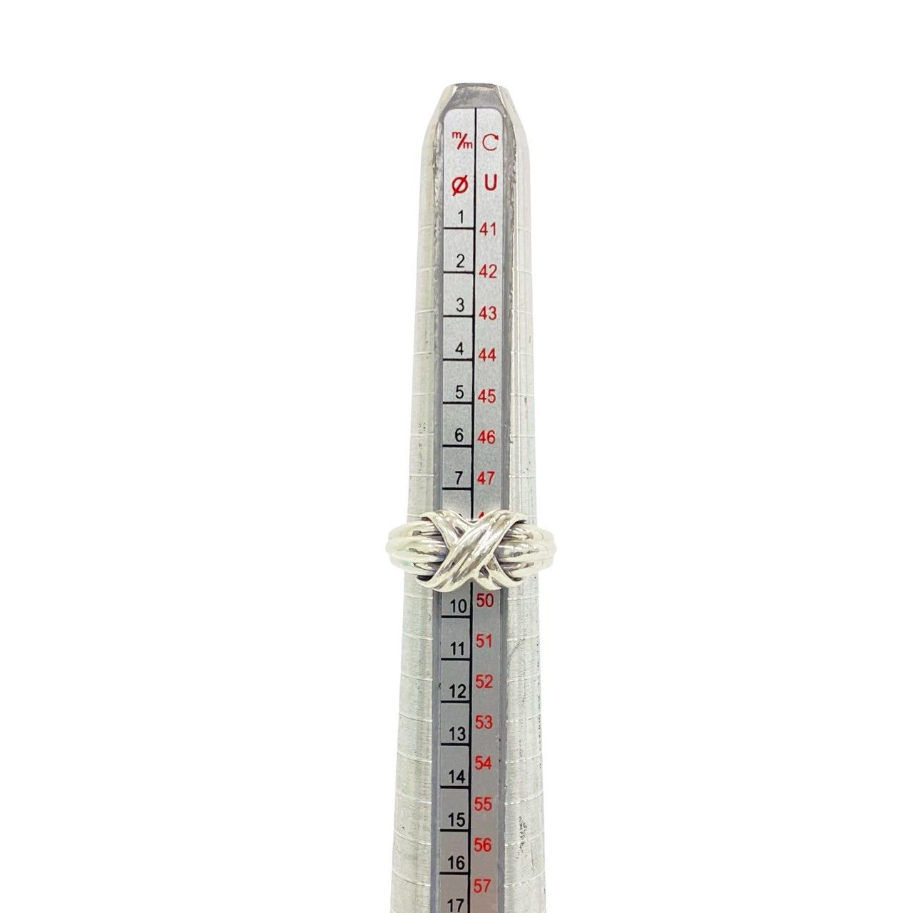 n*2様 極美品 ティファニー リング シグネチャー ステッチ 8号 シルバー 極 美品 TIFFANY&Co. ティファニー ヴィンテージ シグネチャー リング