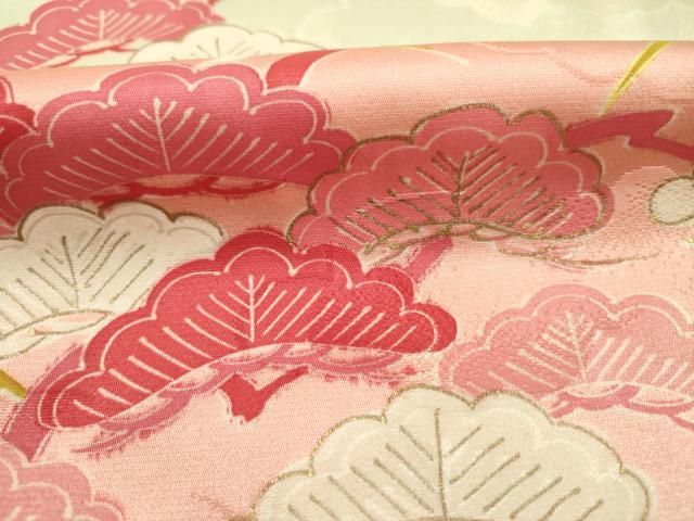 平和屋着物□豪華振袖 駒刺繍 草花文 暈し染め 金彩 正絹 逸品
