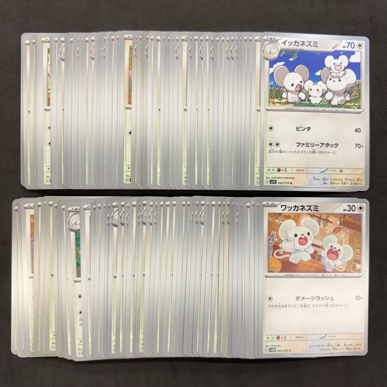 ポケモンカード 【01】 ワッカネズミ イッカネズミ 100枚まとめ売り