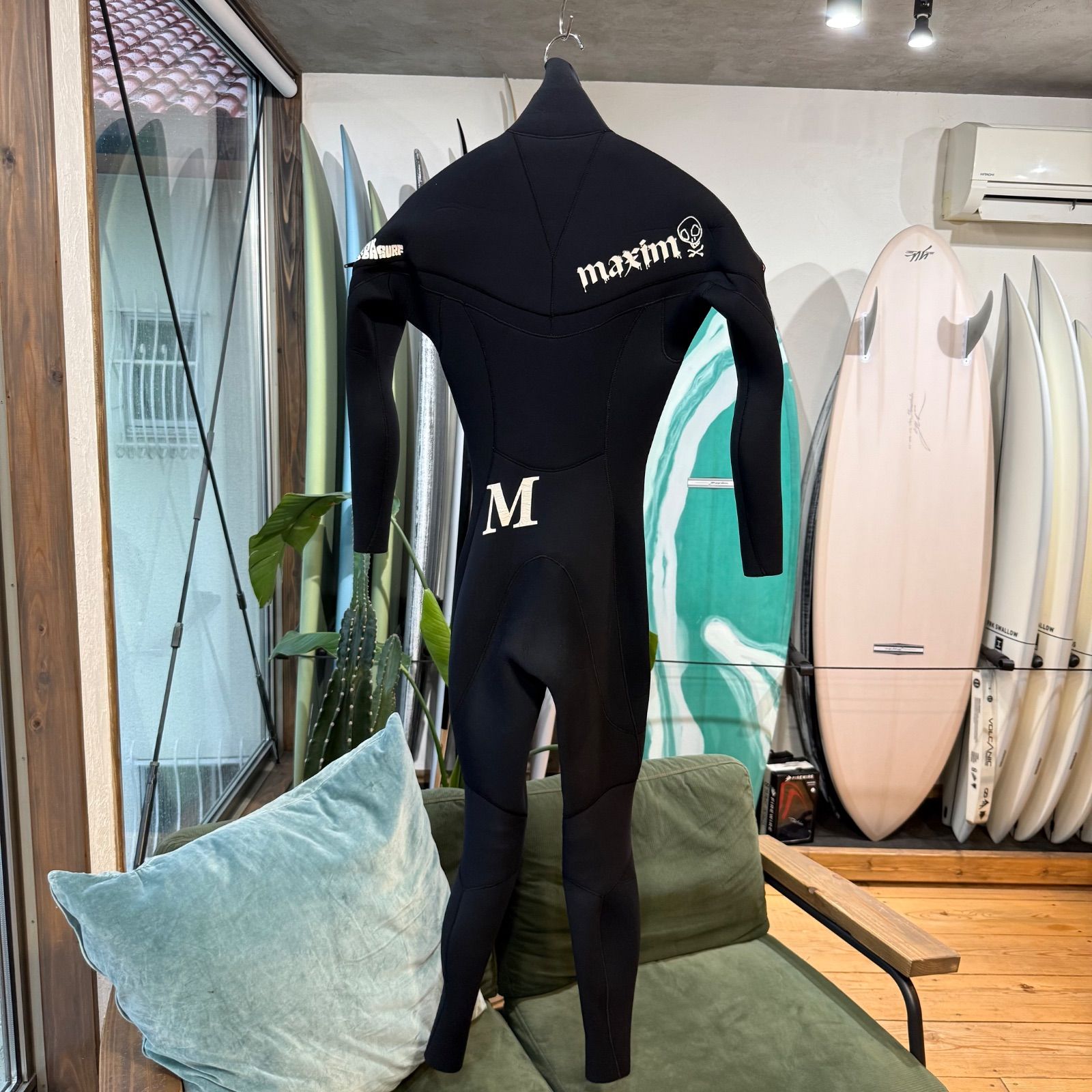 中古 ウエットスーツ フルスーツ ジャーフル 3mm MAXIM マキシム ML