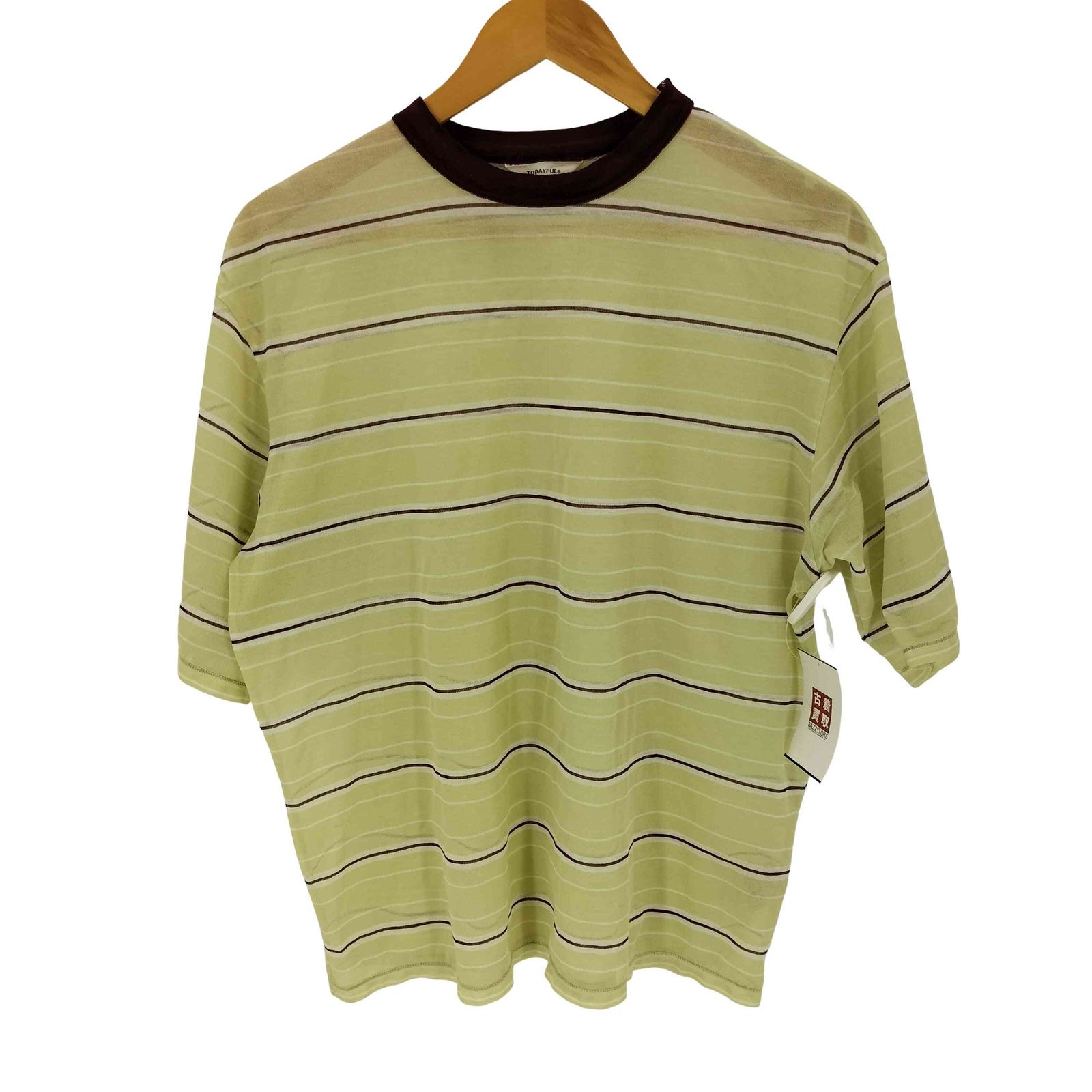 トゥデイフル TODAYFUL Sheer Border T-shirt 半袖 シアー ボーダー T